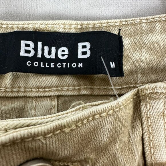 Blue B Collection Vintage-Inspired Flared Denim Pants - Size Medium Tan - Picture 4 of 7